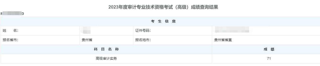 高级审计师通过率