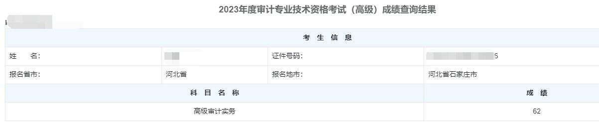 高级审计师通过率