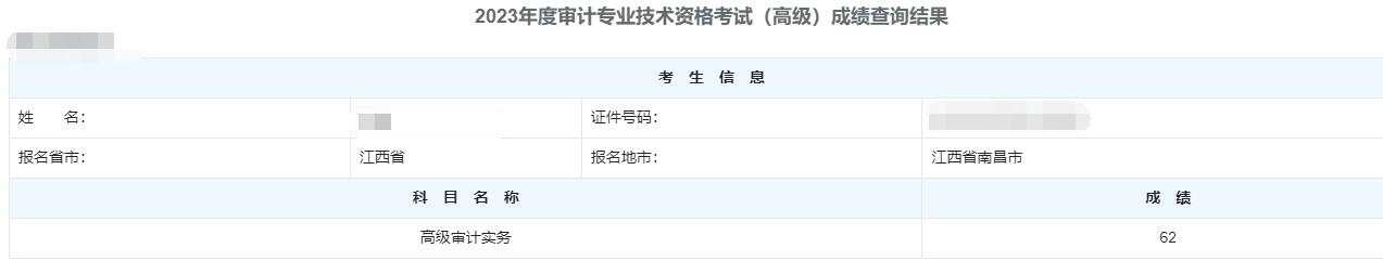 高级审计师通过率