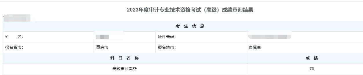 高级审计师通过率