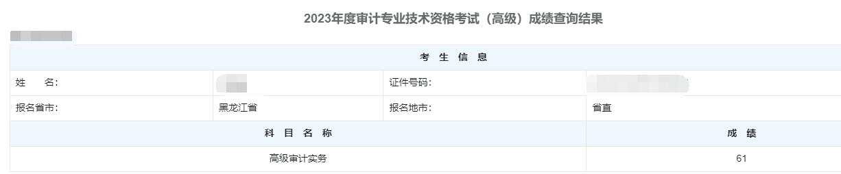 高级审计师通过率