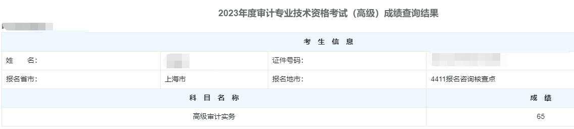 高级审计师通过率