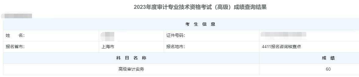 高级审计师通过率