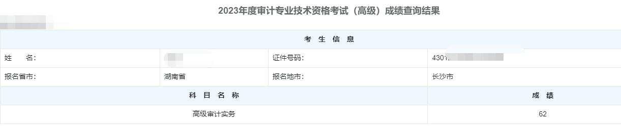 高级审计师通过率