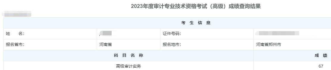 高级审计师通过率