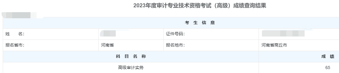 高级审计师通过率