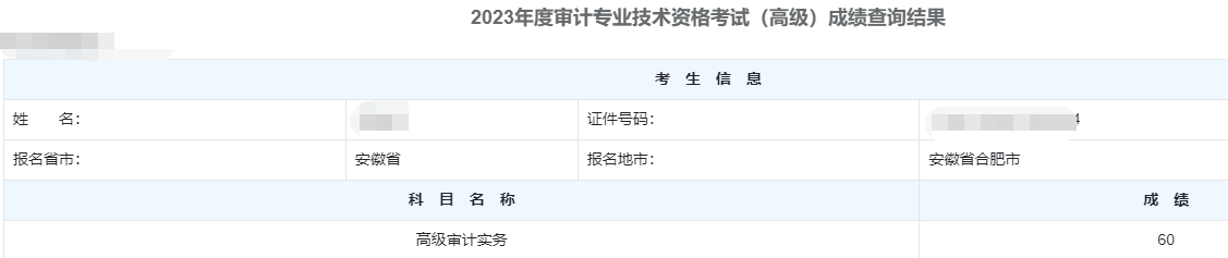 高级审计师通过率