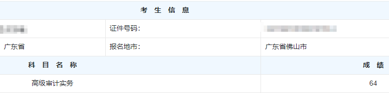 高级审计师考试分数