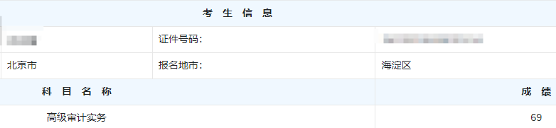 高级审计师考试分数