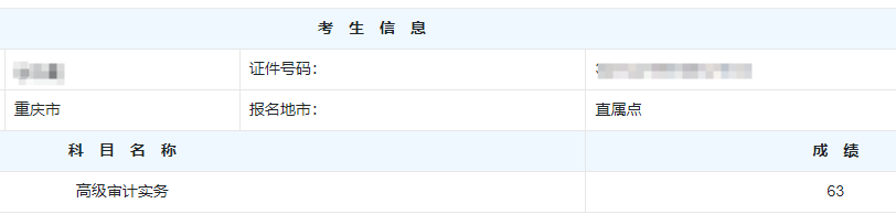高级审计师考试分数