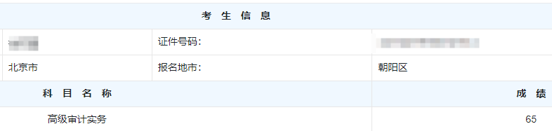 高级审计师考试分数