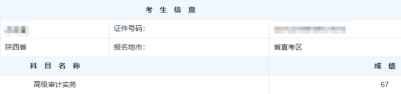 高级审计师考试分数