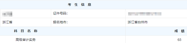 高级审计师考试分数