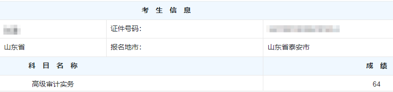 高级审计师考试分数