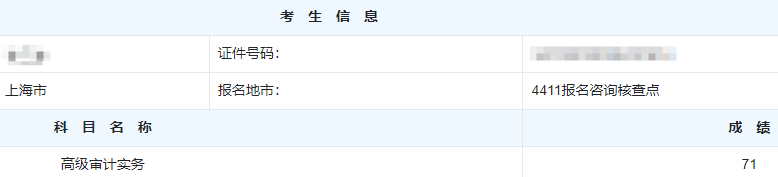 高级审计师考试分数