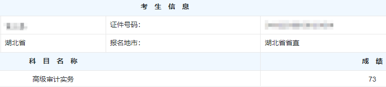 高级审计师考试分数