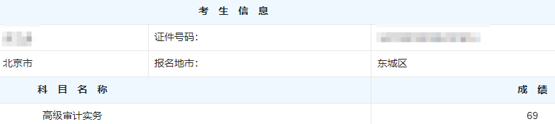 高级审计师考试分数