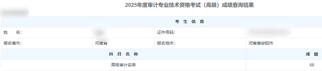 高级审计师通过率