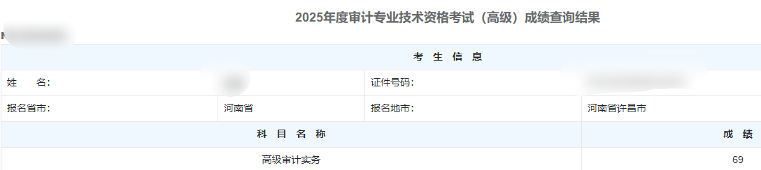 高级审计师通过率