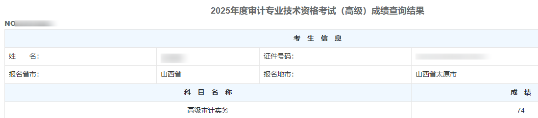 高级审计师通过率