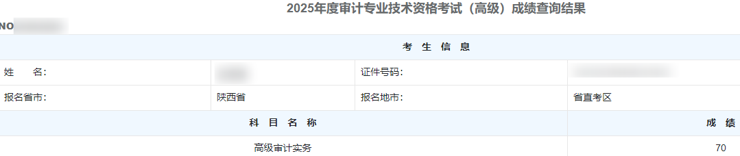 高级审计师通过率
