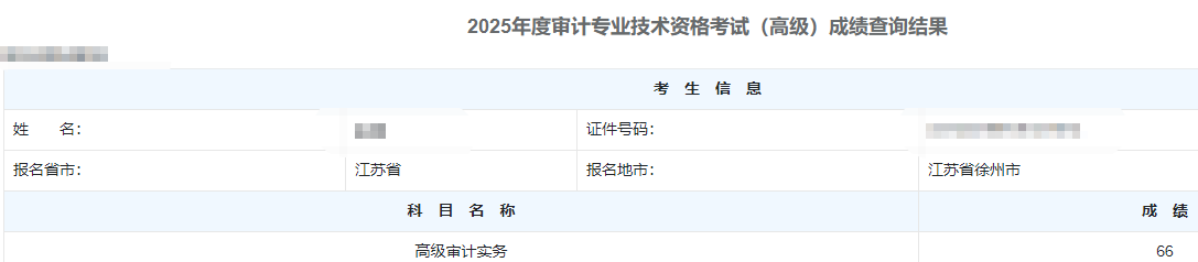 高级审计师通过率