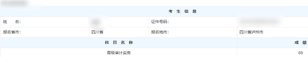 高级审计师通过率