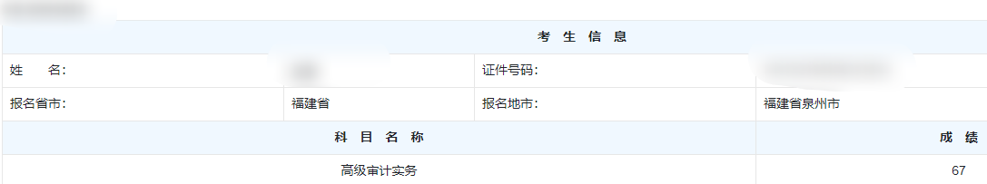高级审计师通过率