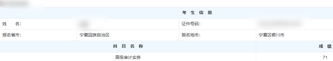 高级审计师通过率