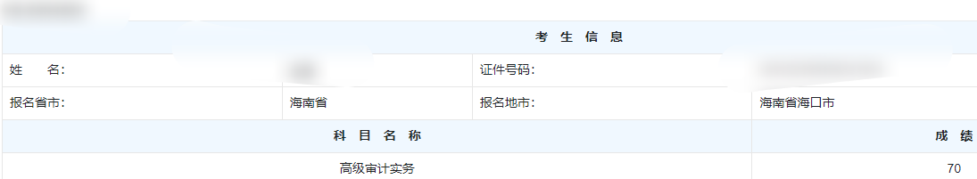 高级审计师通过率