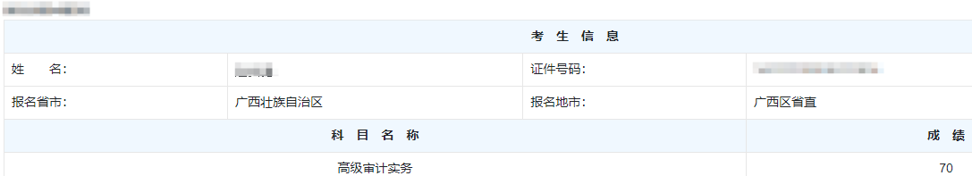 高级审计师通过率